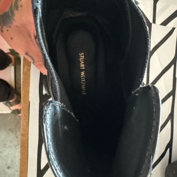 Stuart Weitzman Men’s Gobi black leather ankle boot size 10 - Picture 8 of 10